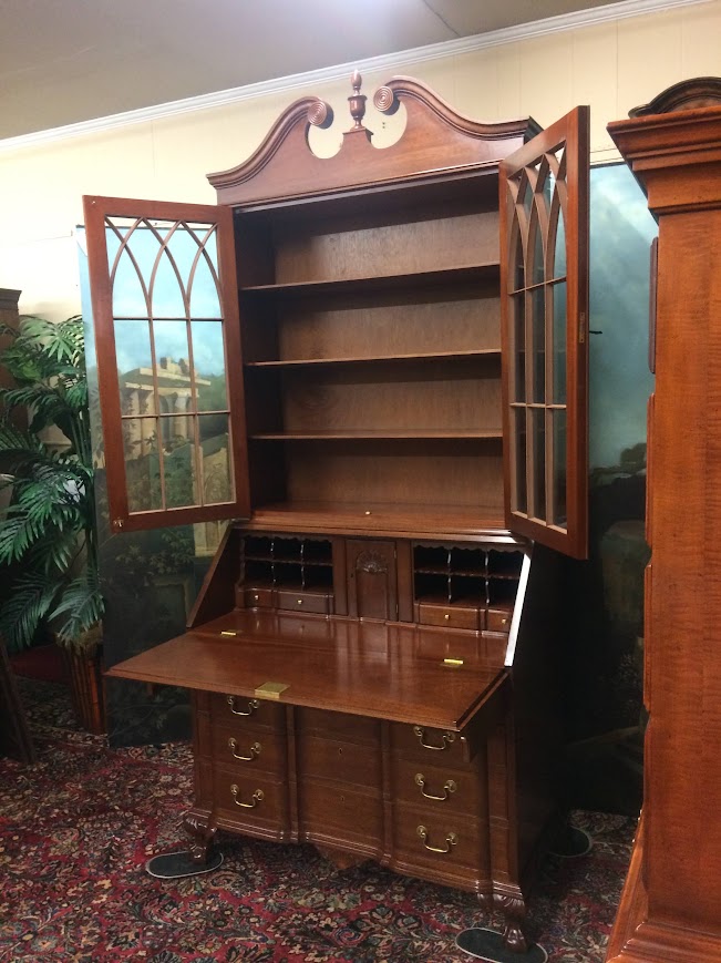 Mahogany Secretary Desk, Biggs Furniture - Image 10