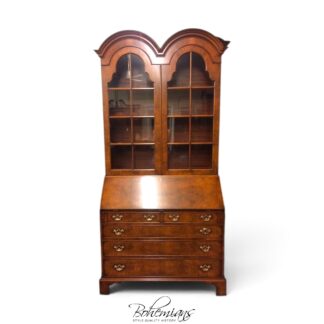 Vintage Secretary Desk, Double Bonnet Secretary Desk