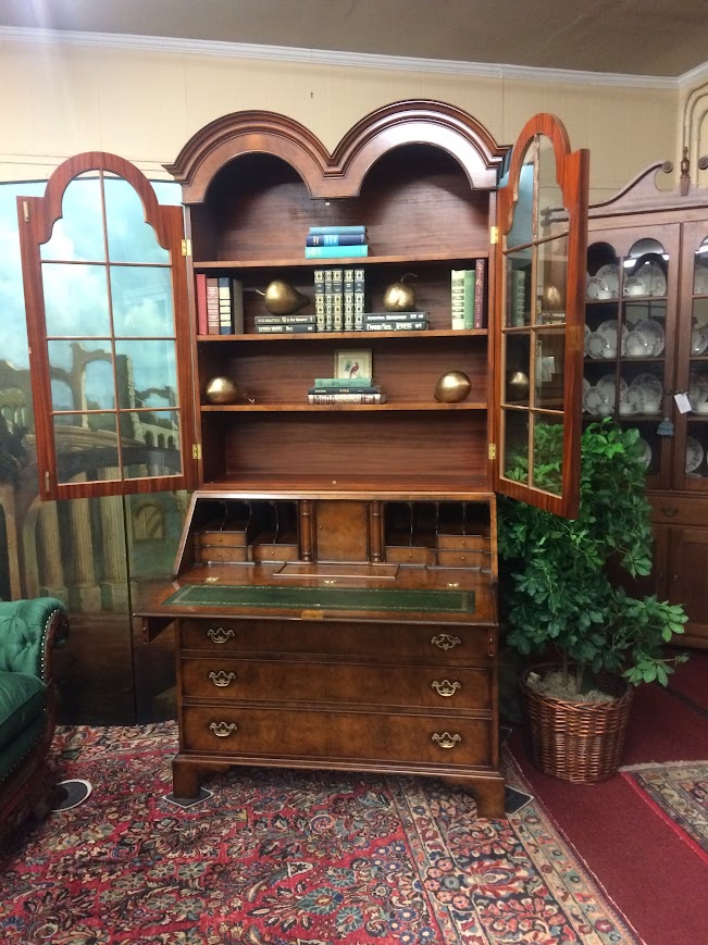 Vintage Secretary Desk, Double Bonnet Secretary Desk - Image 15