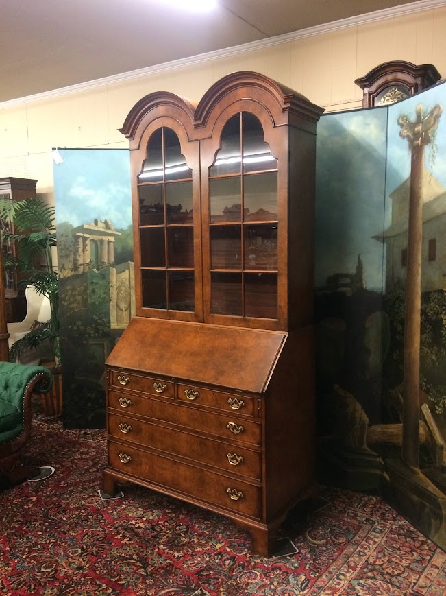 Vintage Secretary Desk, Double Bonnet Secretary Desk - Image 4