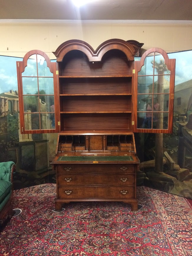 Vintage Secretary Desk, Double Bonnet Secretary Desk - Image 6