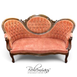 Antique Settee, Cameo Back Loveseat