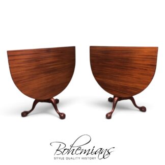 Colonial Style Dining Table, Tilting Dining Table, Mahogany Oval Table