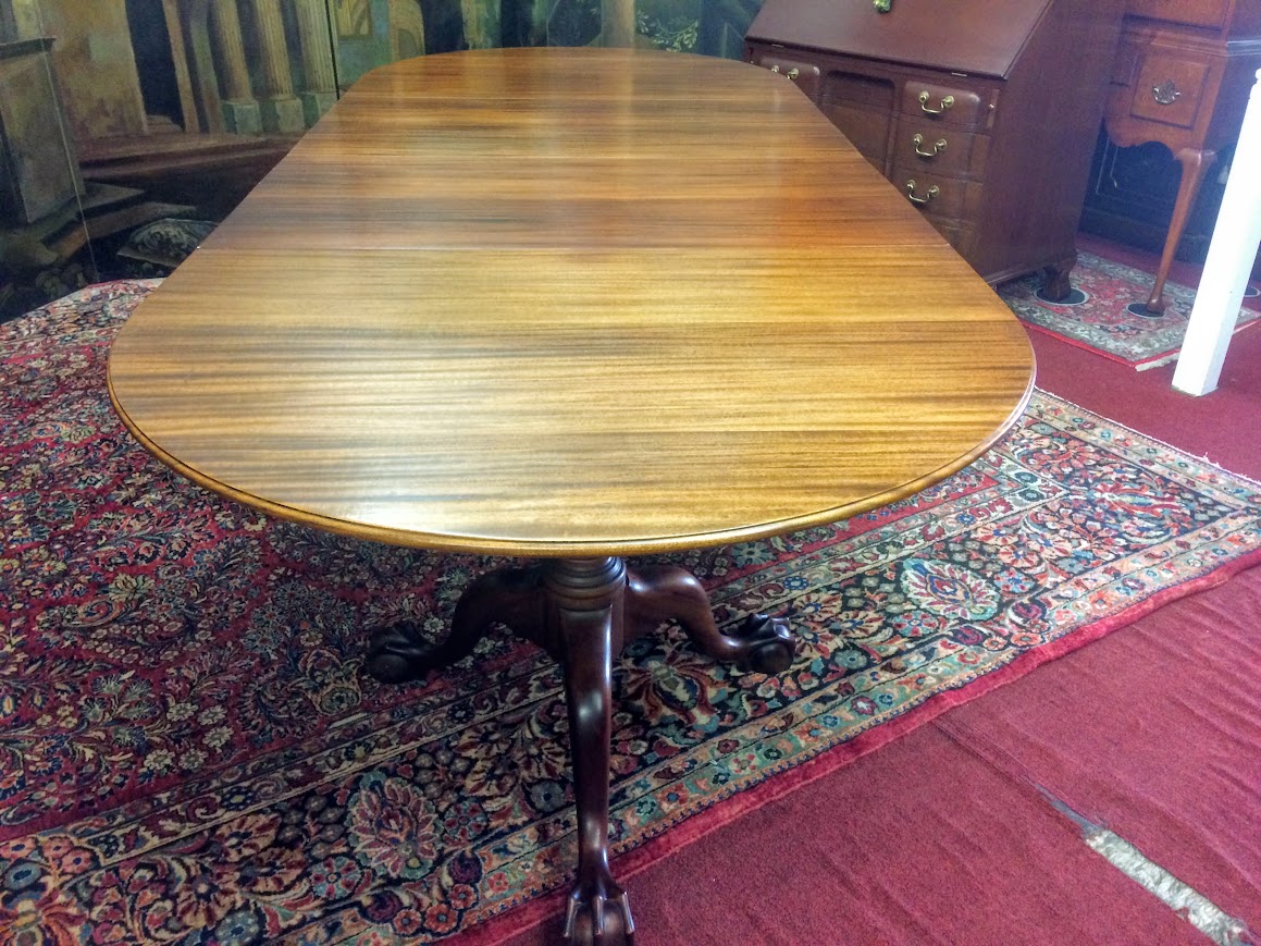 Colonial Style Dining Table, Tilting Dining Table, Mahogany Oval Table - Image 13