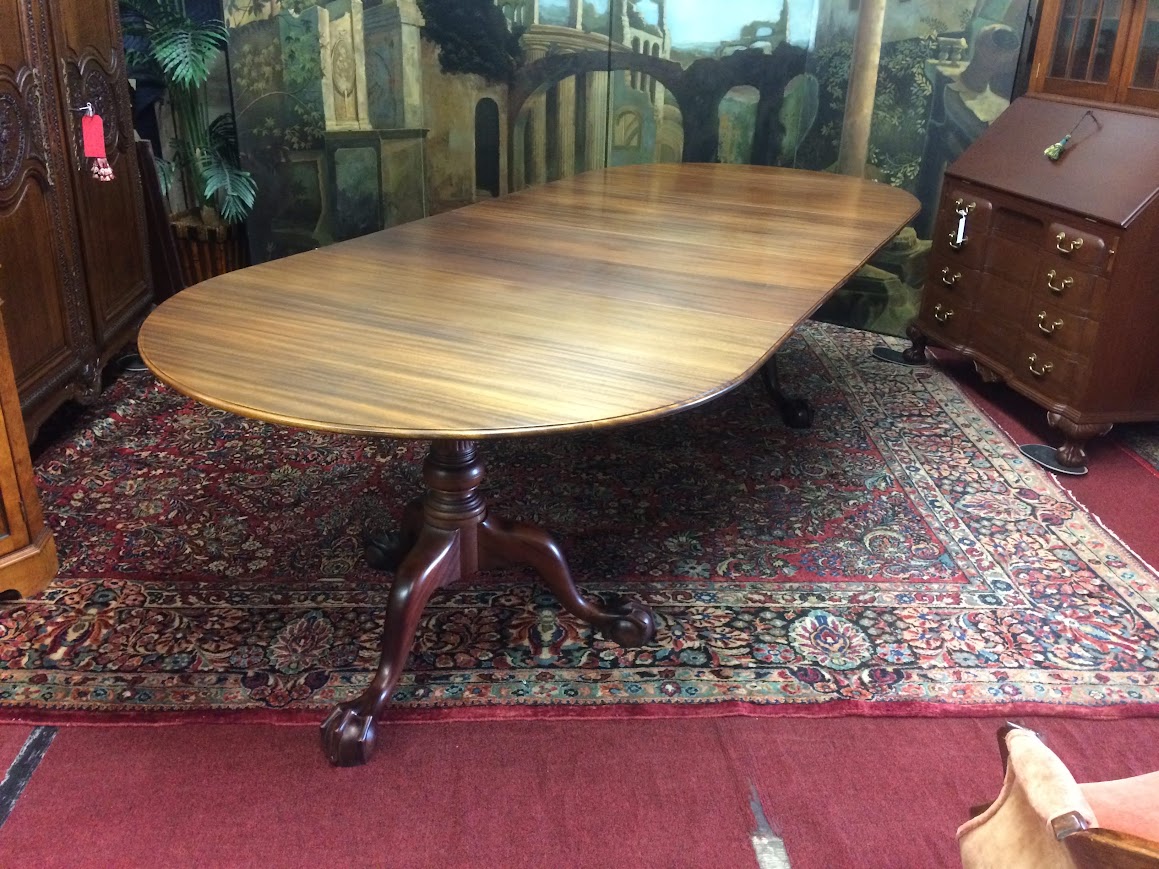 Colonial Style Dining Table, Tilting Dining Table, Mahogany Oval Table - Image 14
