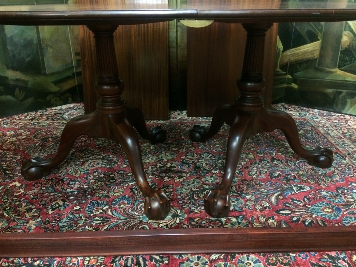 Colonial Style Dining Table, Tilting Dining Table, Mahogany Oval Table - Image 10