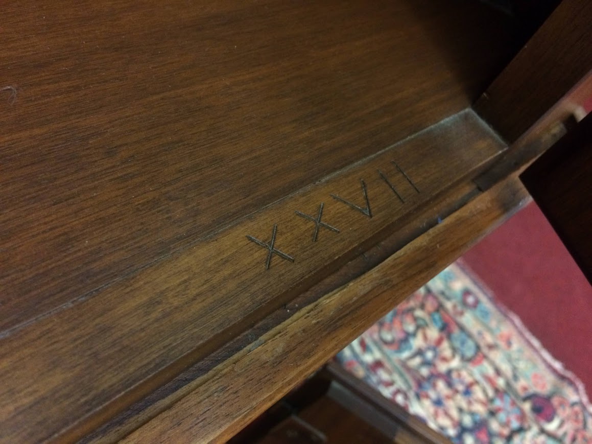 Vintage Corner Cabinet, Two Piece Cherry Cabinet - Image 10