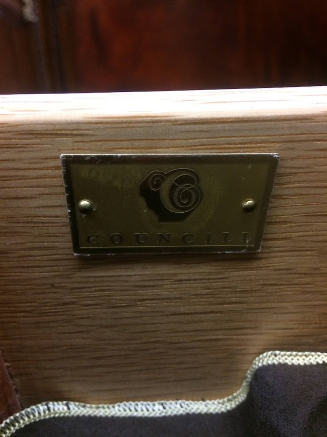 Inlaid Sideboard with Brass Gallery, Councill Craftsmen Furniture - Image 8