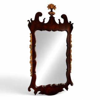 Vintage Federal Style Mirror, Mahogany and Gilded Mirror