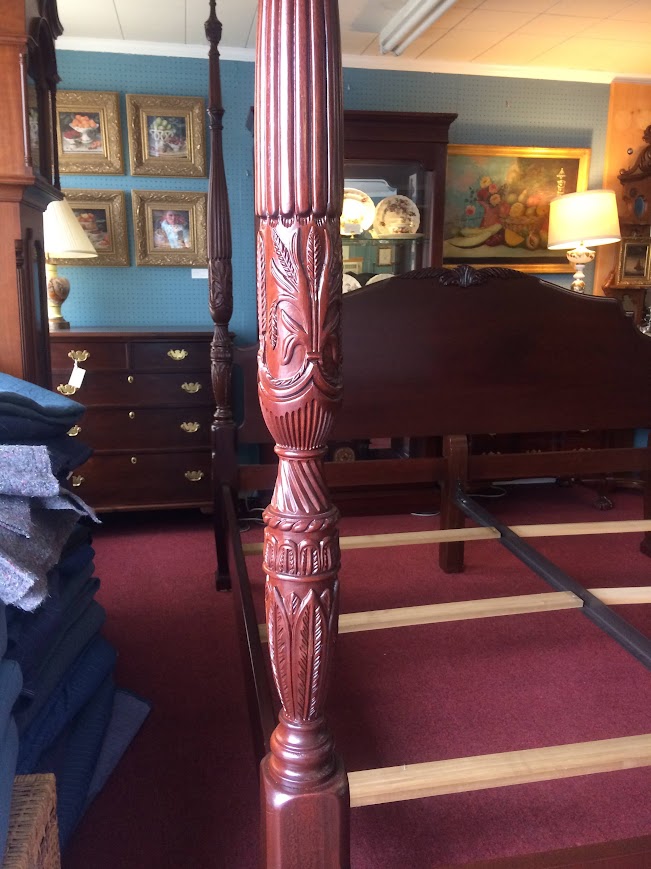 Vintage King Size Poster Bed, Lexington Furniture - Image 4