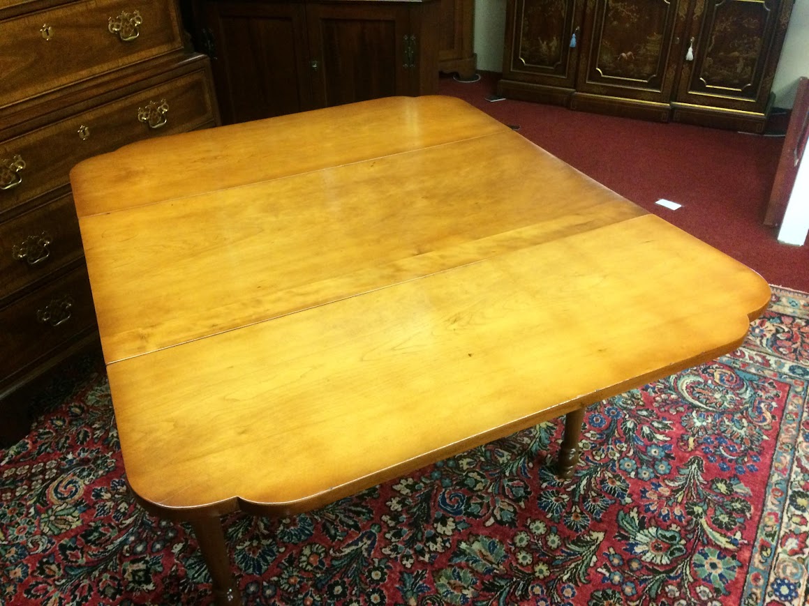 Antique Drop Leaf Table, Maple Dining Table - Image 11
