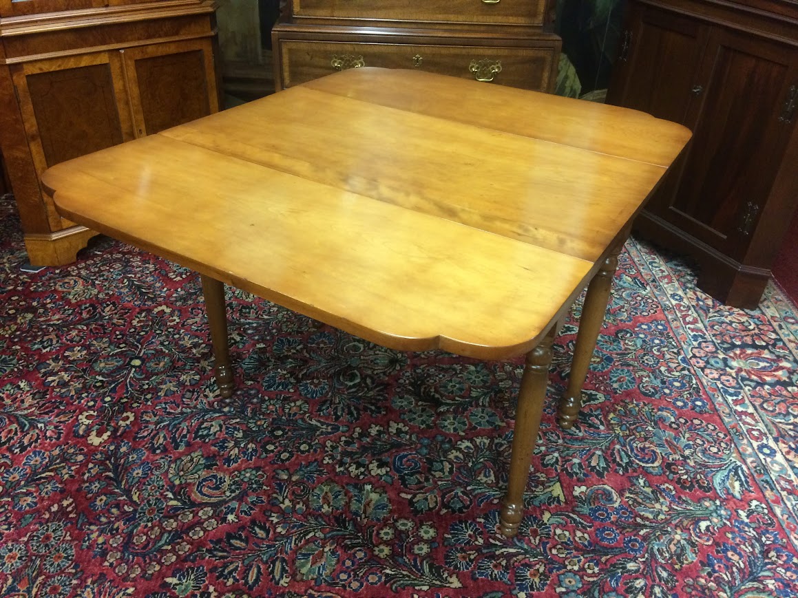 Antique Drop Leaf Table, Maple Dining Table - Image 3