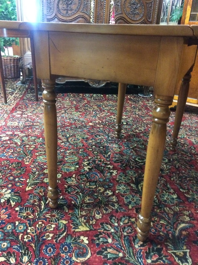 Antique Drop Leaf Table, Maple Dining Table - Image 6