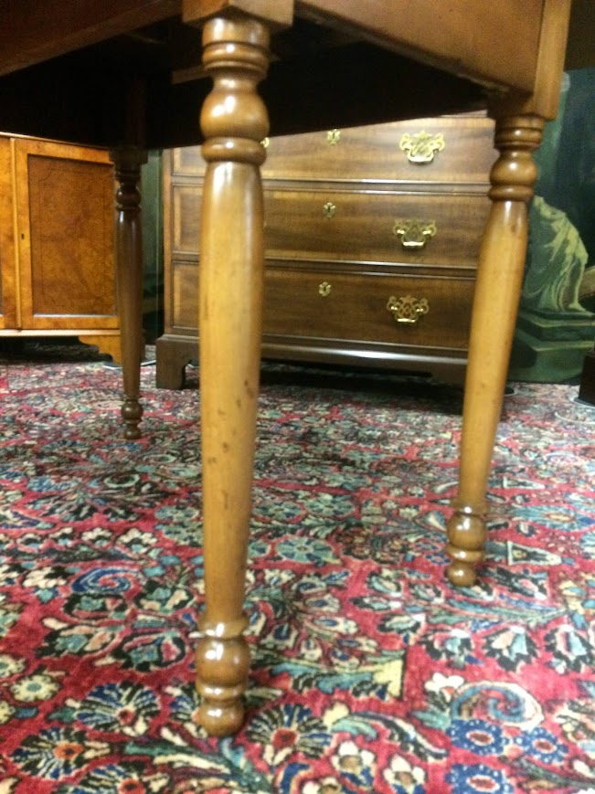 Antique Drop Leaf Table, Maple Dining Table - Image 9
