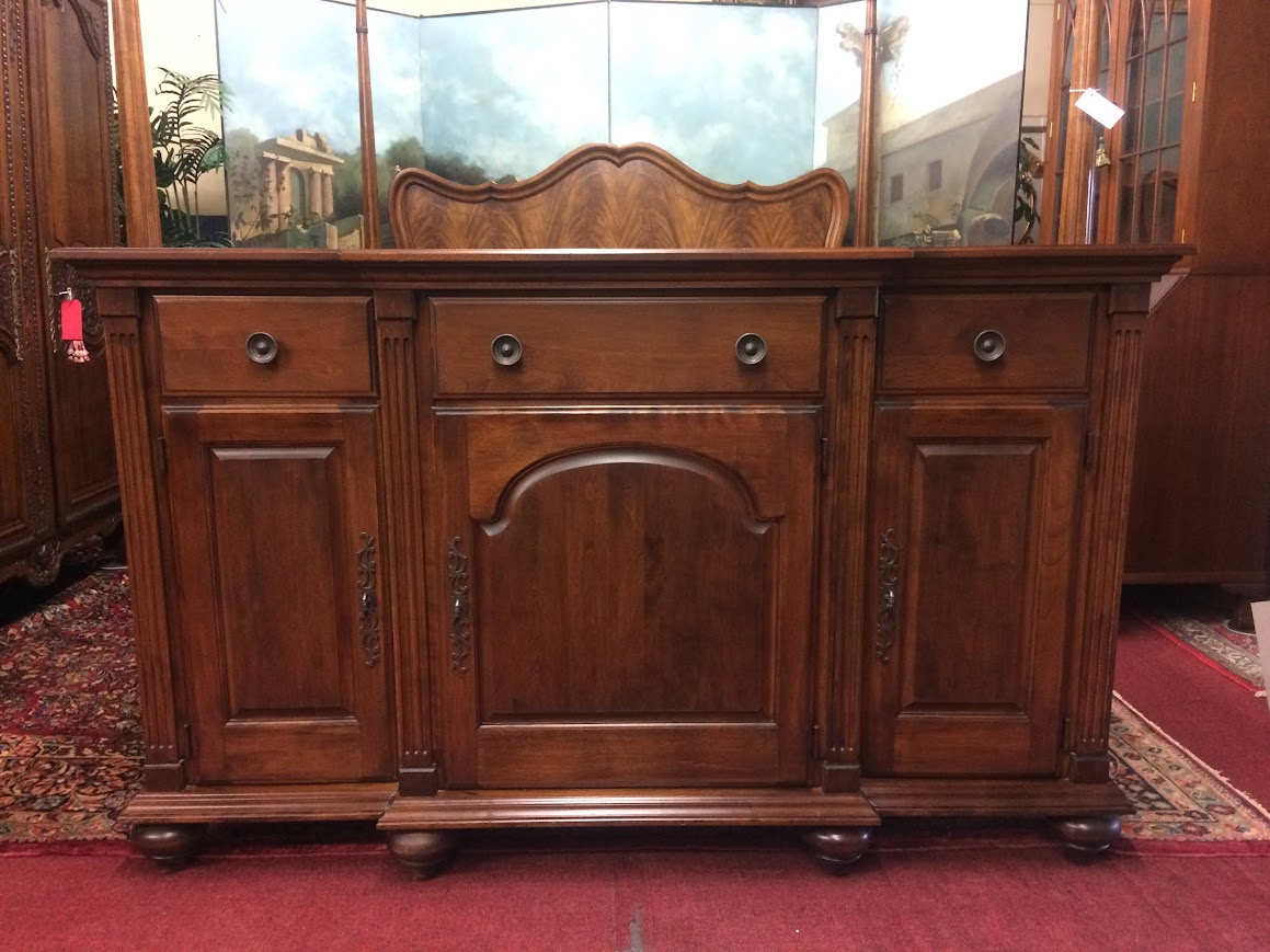 Vintage Buffet, Cherry Wood Tall Server, Nichols and Stone Furniture