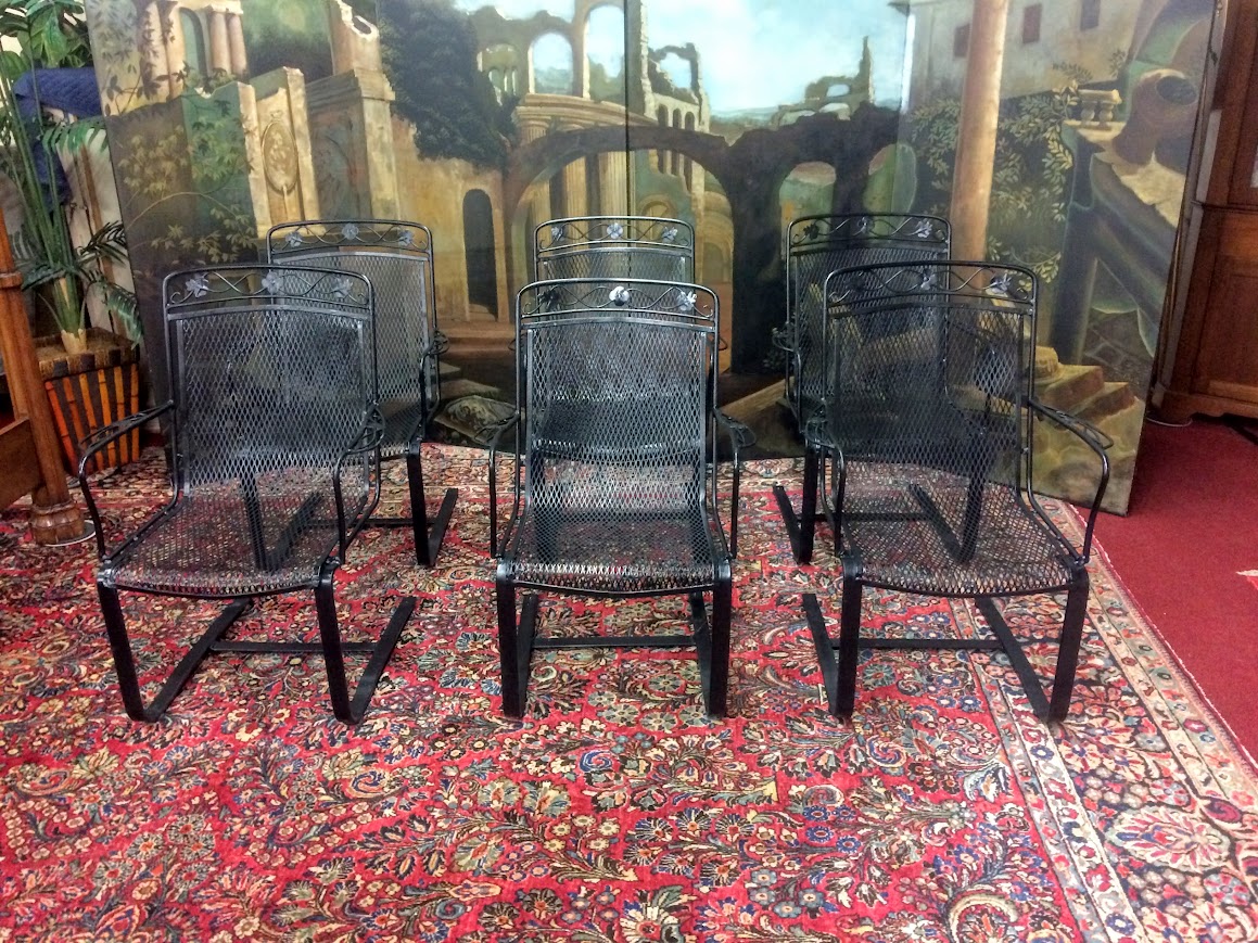 Vintage Salterini Style Patio Chairs, Set of Six - Image 2