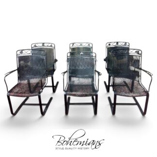 Vintage Salterini Style Patio Chairs, Set of Six