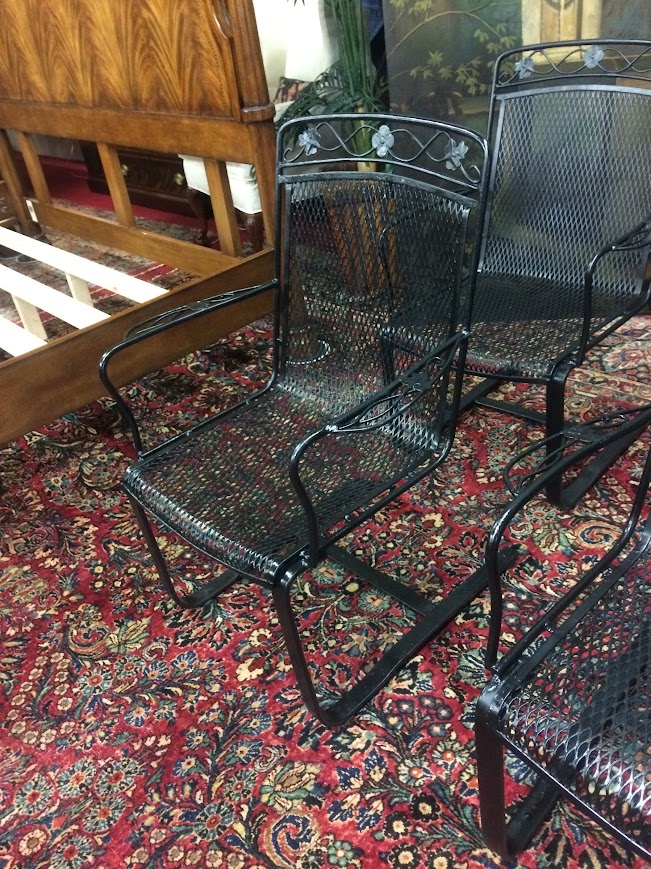 Vintage Salterini Style Patio Chairs, Set of Six - Image 3