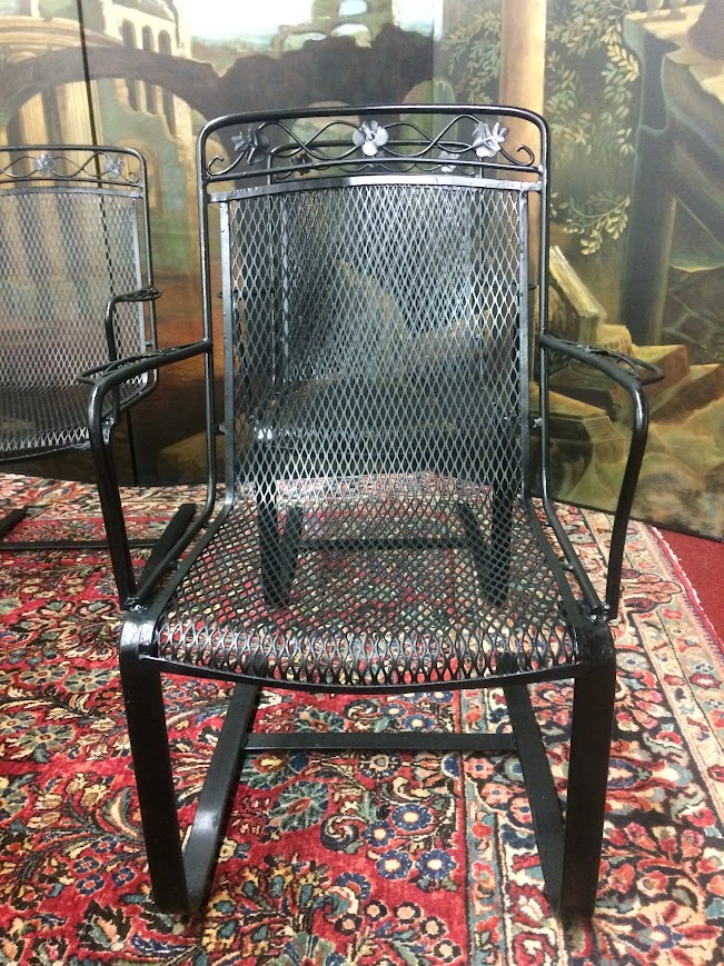 Vintage Salterini Style Patio Chairs, Set of Six - Image 10