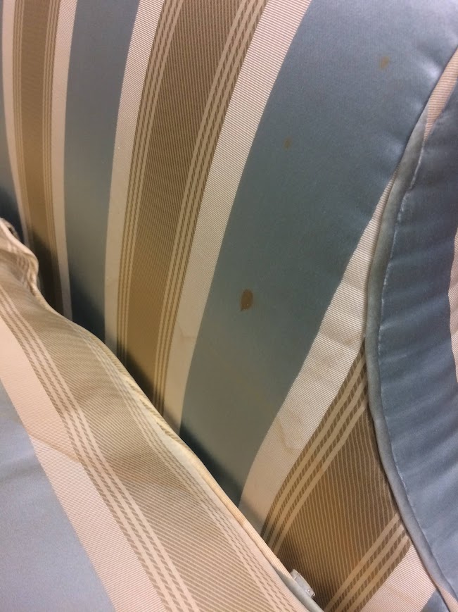 Vintage Settee, Camel Back Small Sofa - Image 9