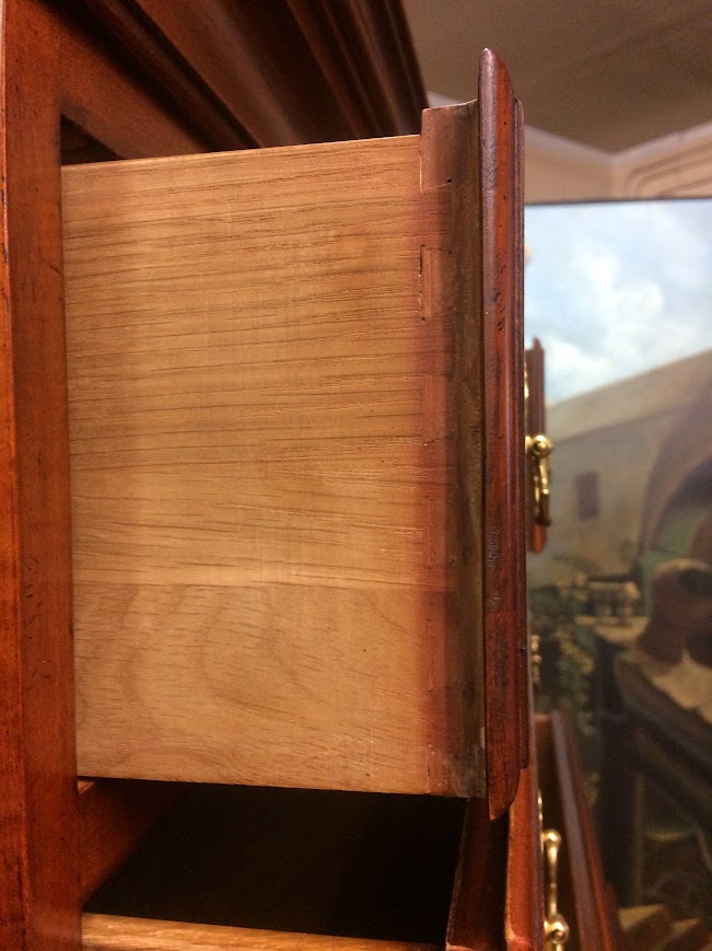 Tiger Maple Queen Anne Highboy, Baker Furniture - Image 14