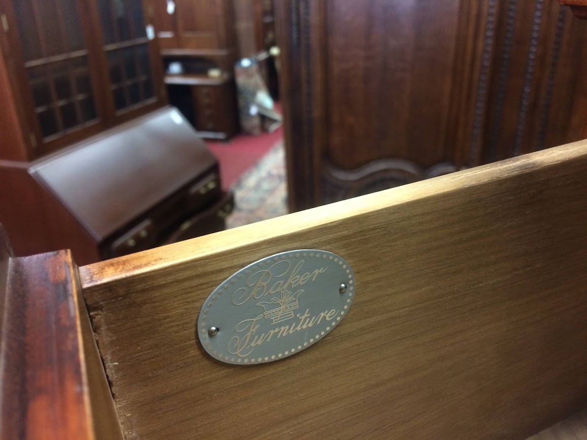 Tiger Maple Queen Anne Highboy, Baker Furniture - Image 15