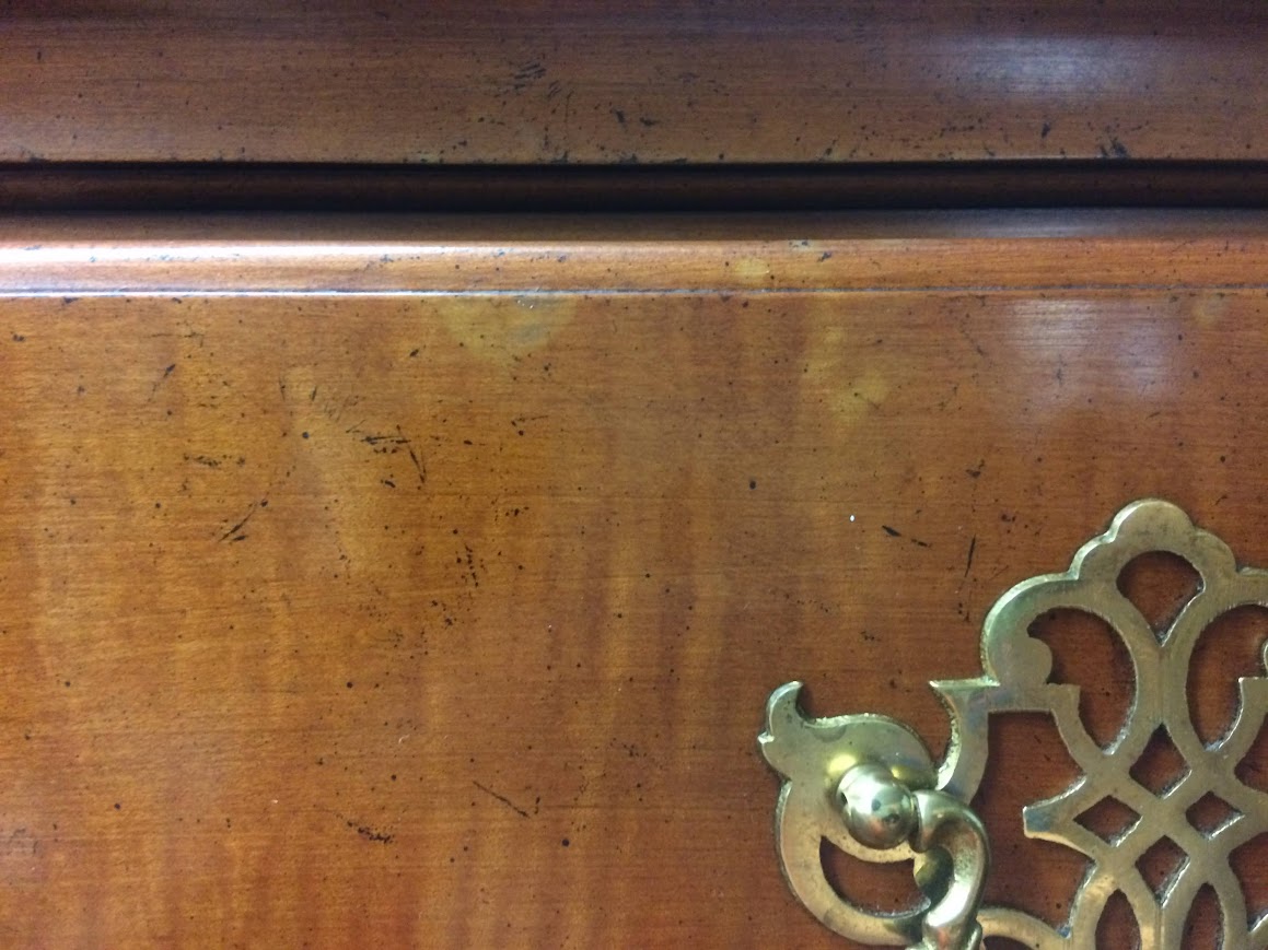 Tiger Maple Queen Anne Highboy, Baker Furniture - Image 16