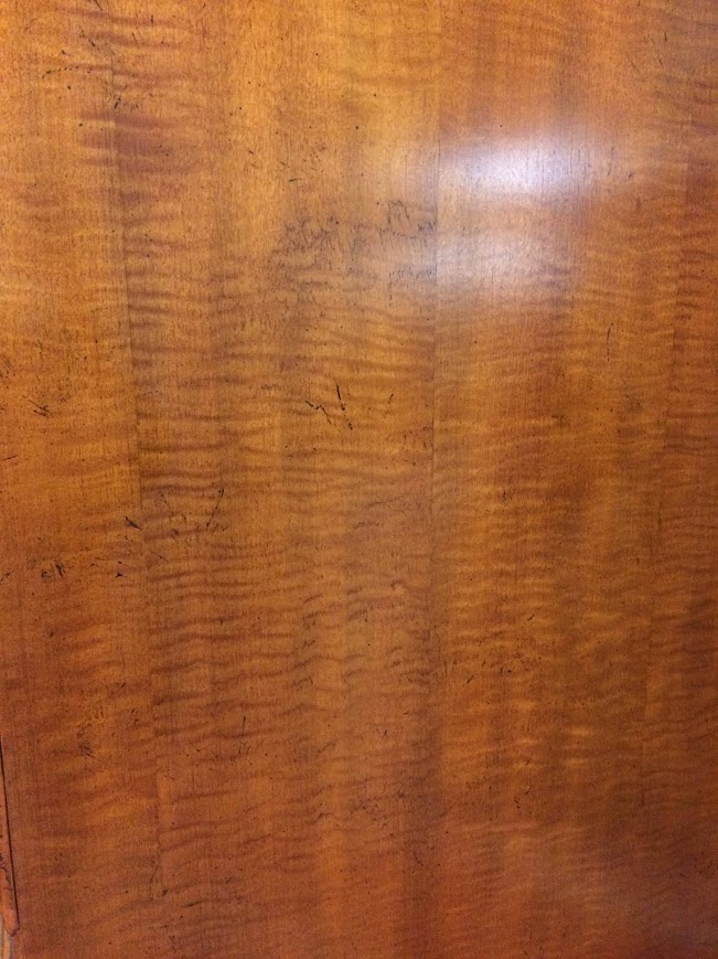 Tiger Maple Queen Anne Highboy, Baker Furniture - Image 7