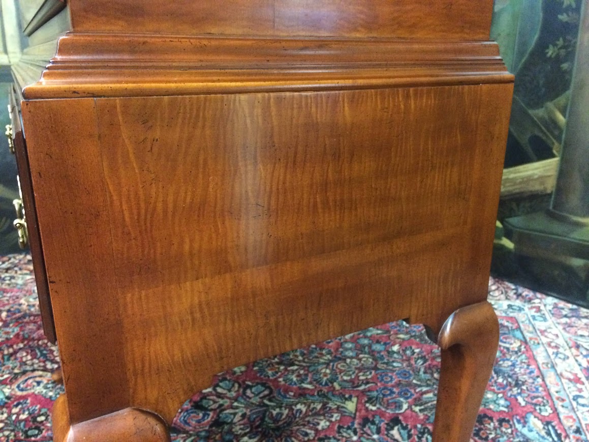 Tiger Maple Queen Anne Highboy, Baker Furniture - Image 8