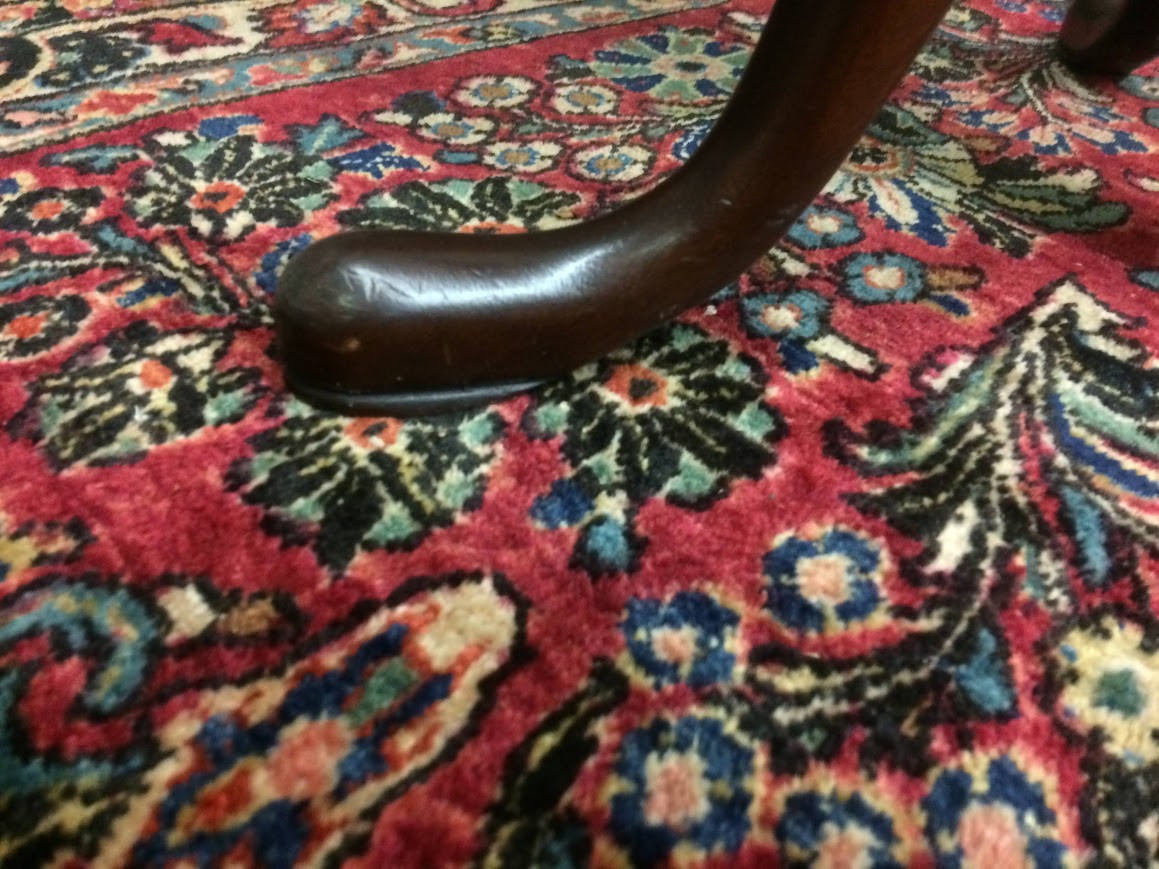 Vintage Tilt Top Table, Mahogany Round Accent Table - Image 10