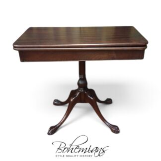 Vintage Games Table, Ball and Claw Foot Game Table