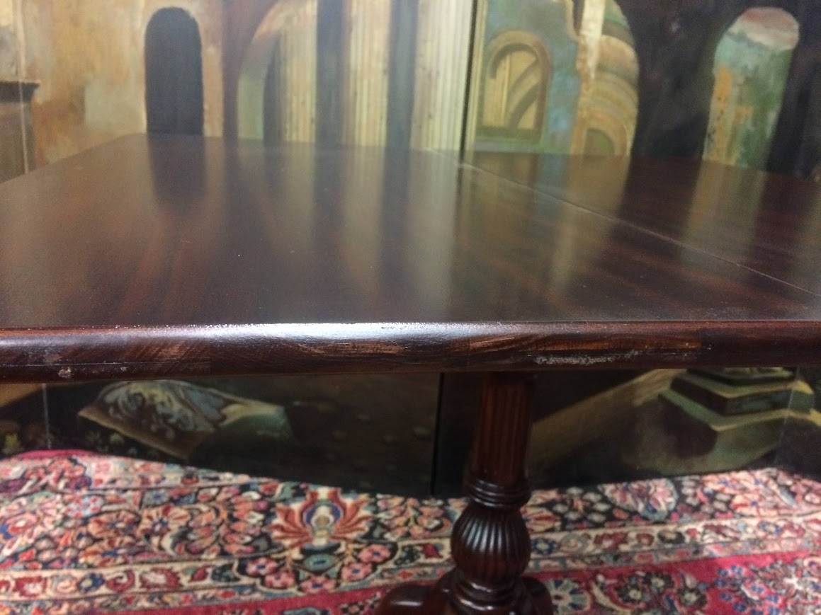 Vintage Games Table, Ball and Claw Foot Game Table - Image 11