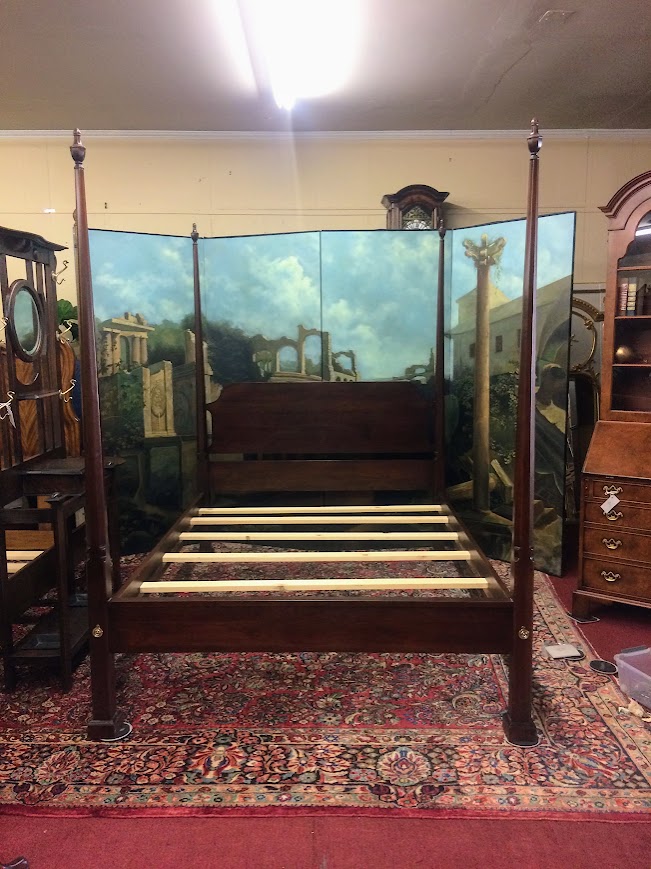 Queen Size Poster Bed, Cherry Bed, Harden Furniture - Image 2