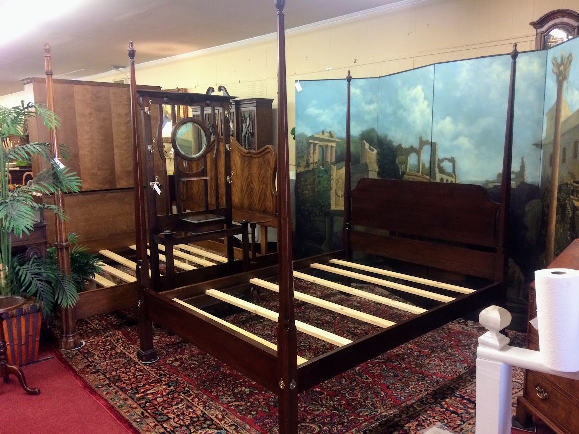 Queen Size Poster Bed, Cherry Bed, Harden Furniture - Image 3