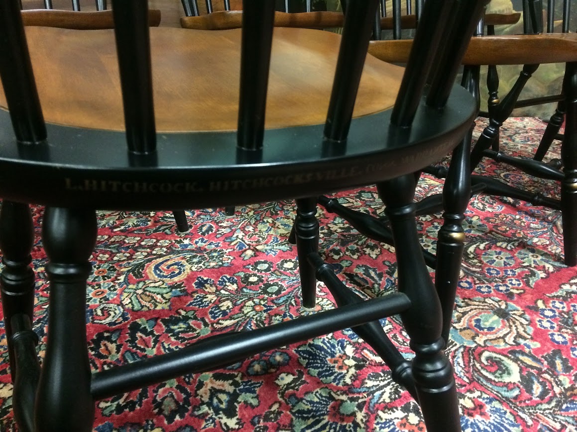 Vintage Hitchcock Dining Chairs, Set of Six - Image 6