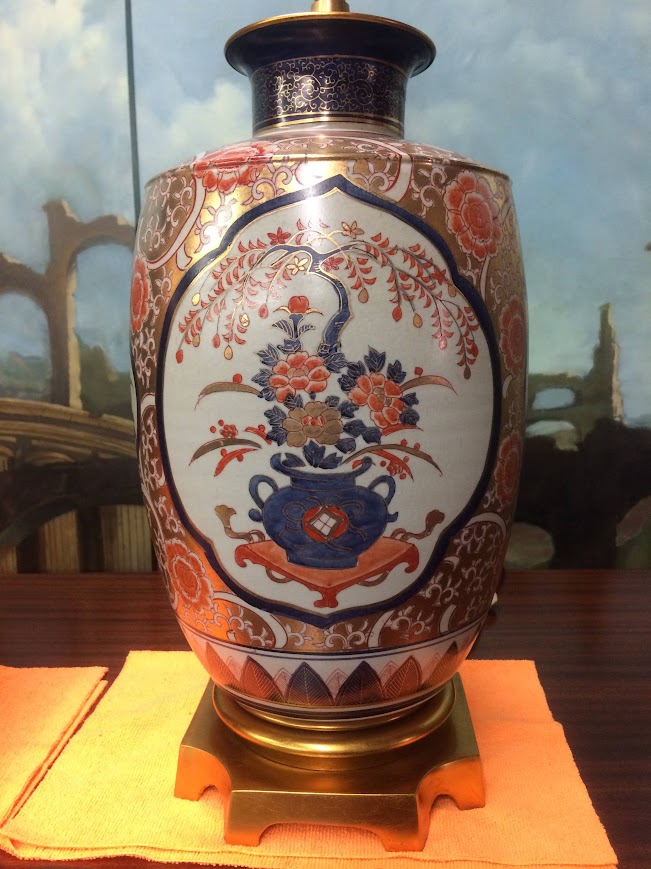 Vintage Marbro Lamps, Imari Style Lamps, The Pair - Image 6