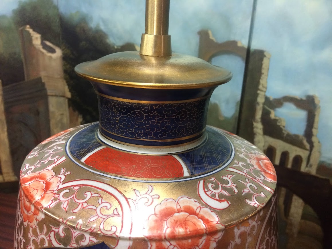 Vintage Marbro Lamps, Imari Style Lamps, The Pair - Image 7