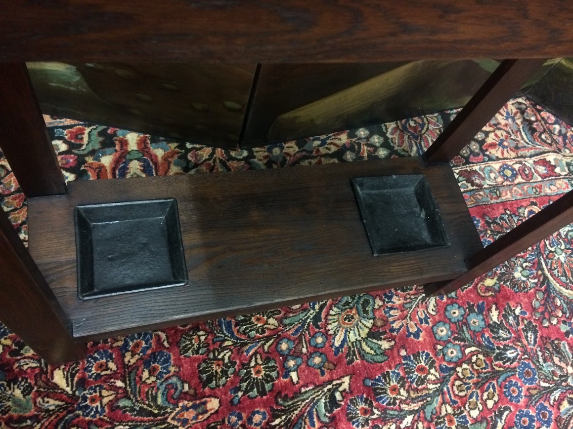 Antique Hall Tree, Mission Style Hat Rack - Image 10