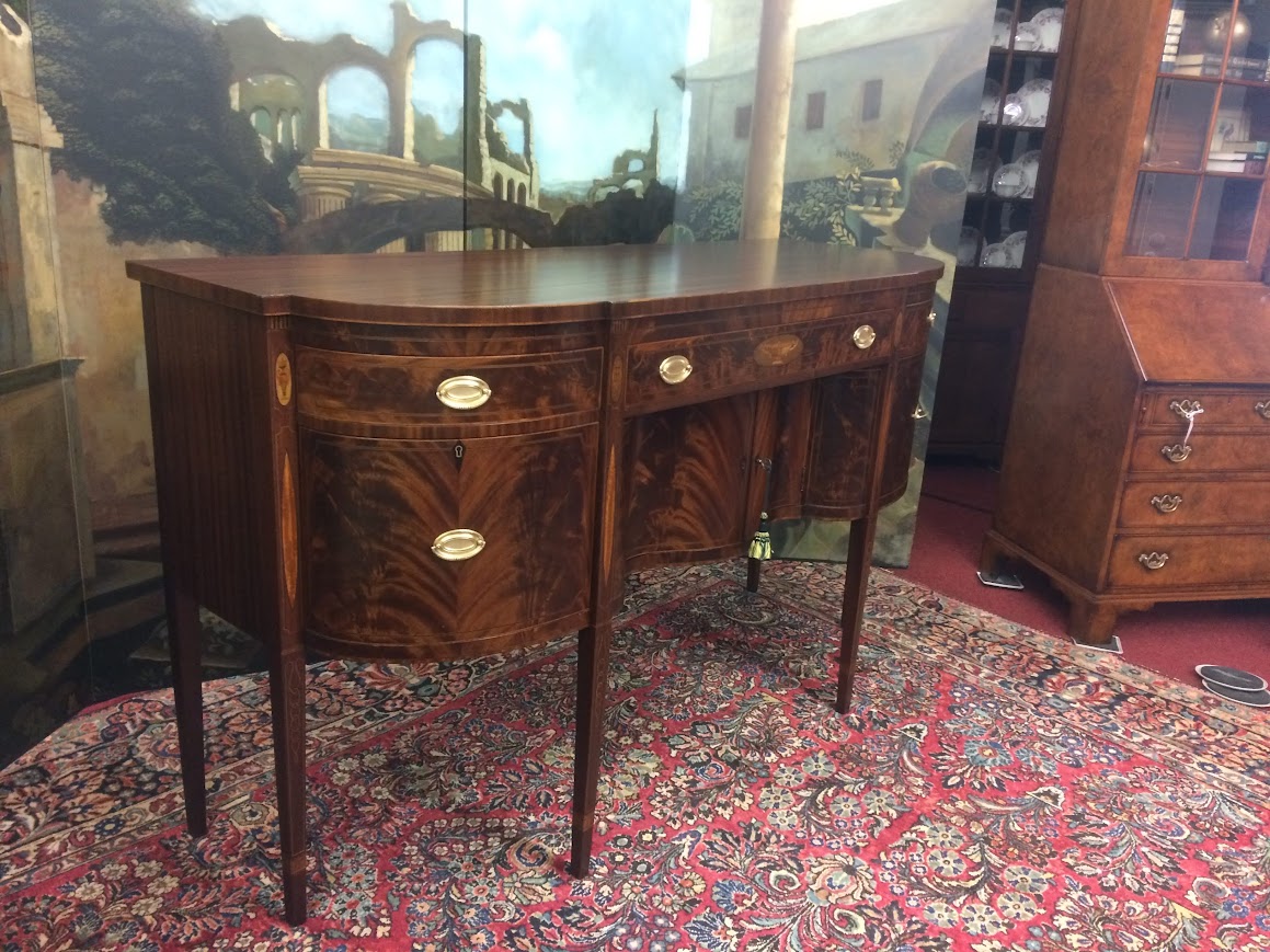 Antique Sideboard, Inlaid Buffet, Williams-Kimp Furniture - Image 22