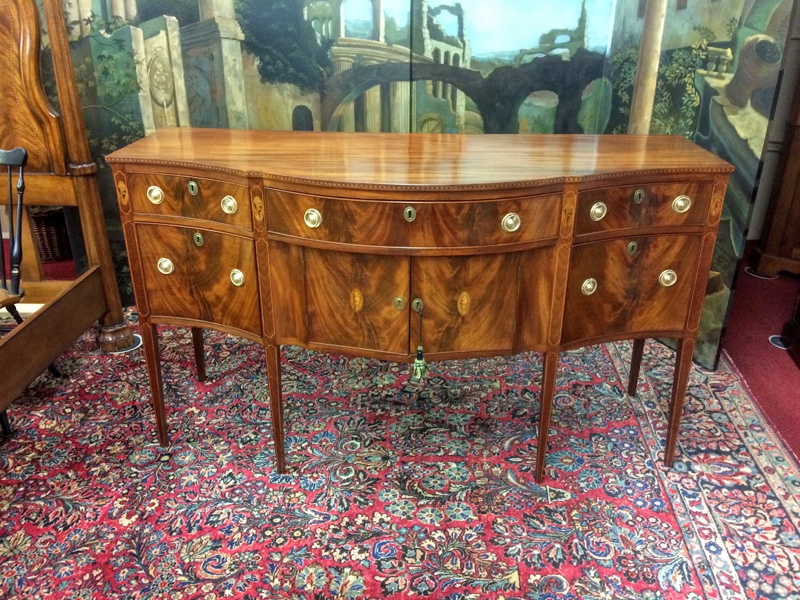 Antique Federal Sideboard, Period Sideboard, Baltimore Buffet - Image 4
