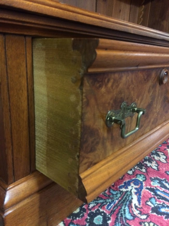 Antique Victorian Bookcase, Walnut Bookshelf with Glass Doors - Image 13