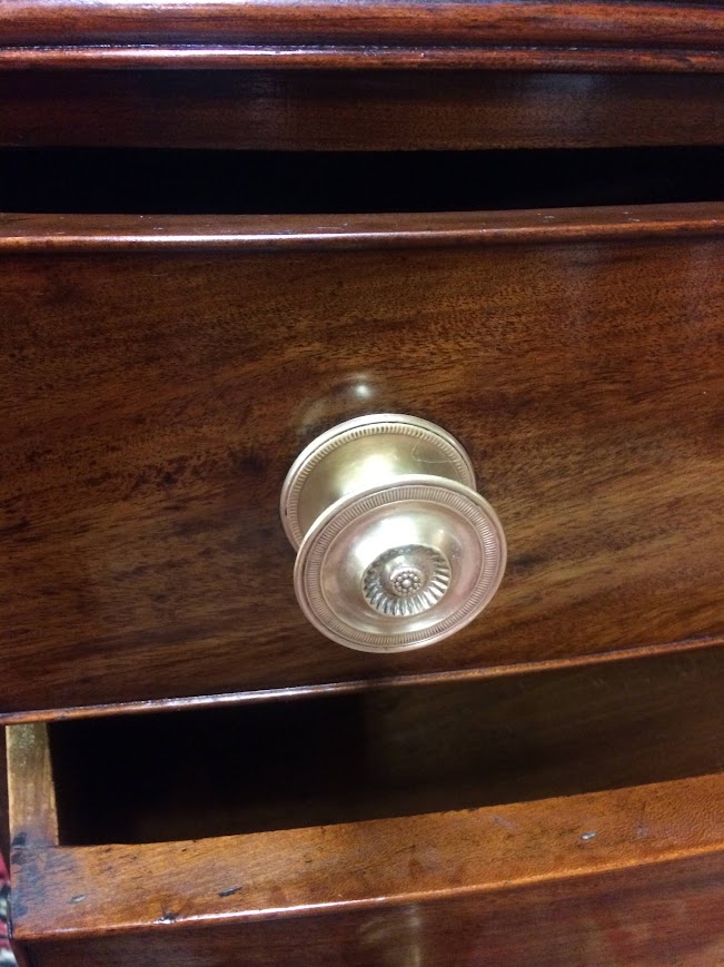 Antique Bowfront Chest, Mahogany Chest of Drawers - Image 10