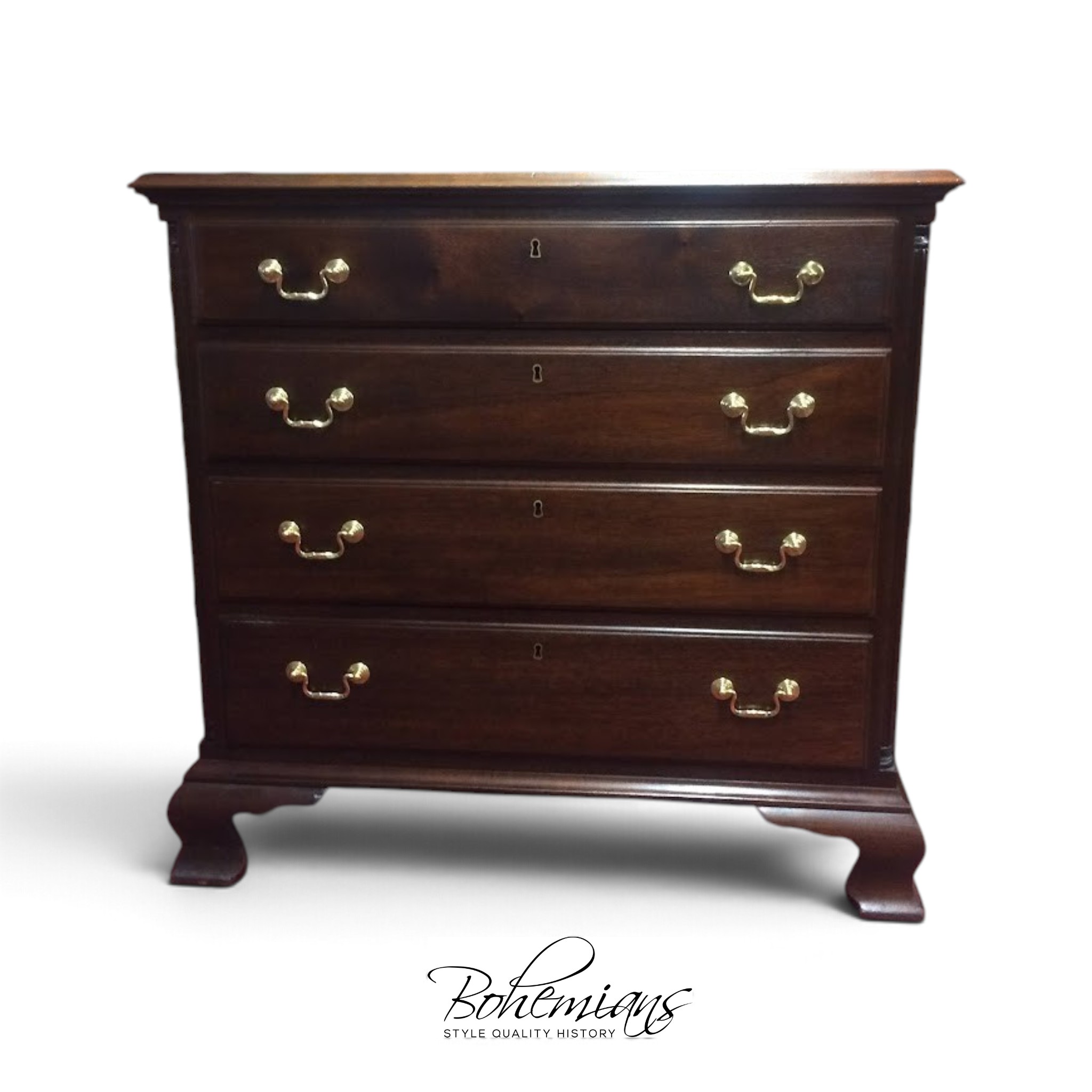 Antique Mahogany Chest of Drawers, Four Drawer Chest