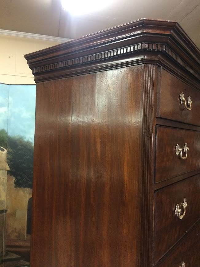 Antique Chest on Chest, English Tall Chest - Image 12