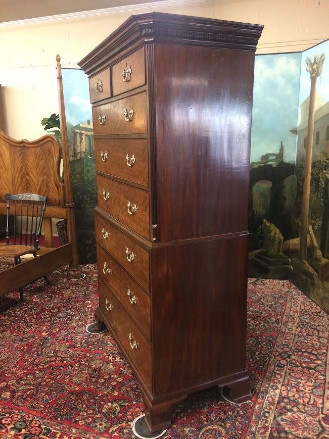 Antique Chest on Chest, English Tall Chest - Image 13