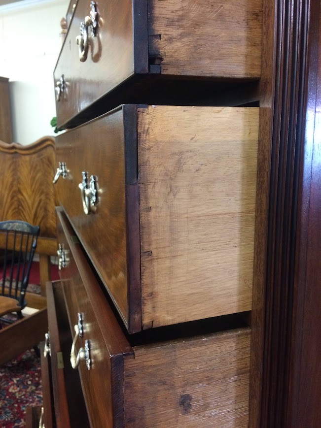 Antique Chest on Chest, English Tall Chest - Image 15