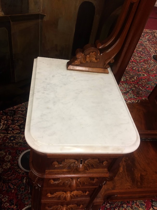 Antique Dressing Mirror, Victorian Dresser with Tall Mirror - Image 8