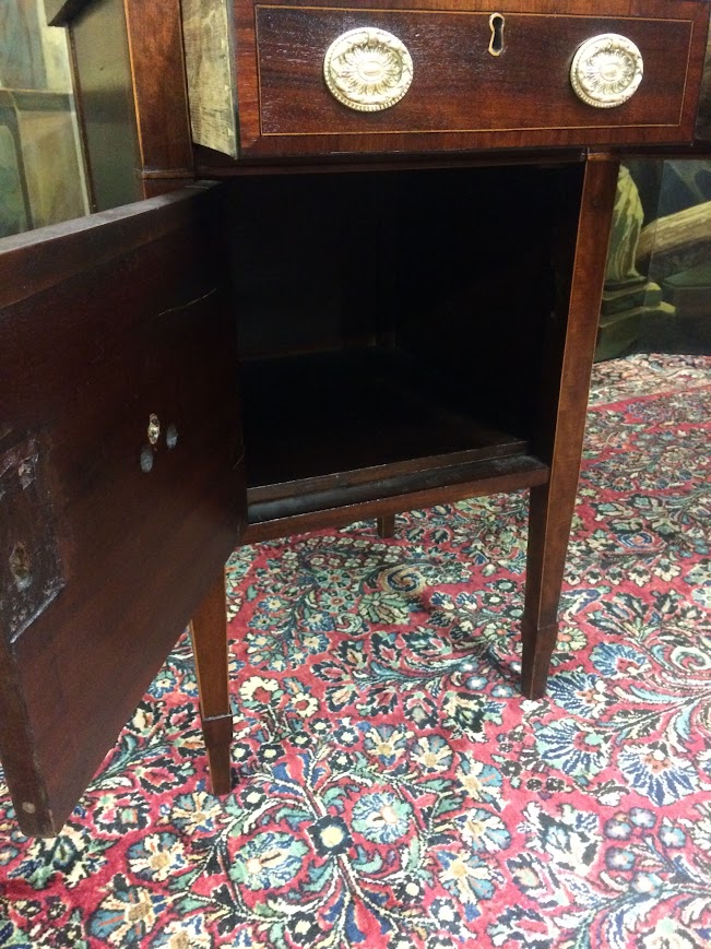 Antique Federal Sideboard, Mahogany Inlaid Buffet - Image 13
