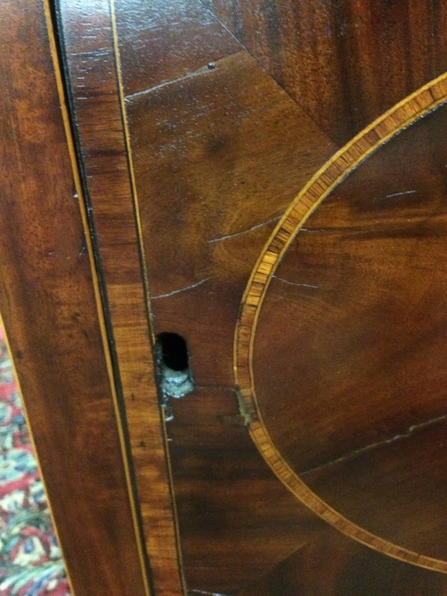 Antique Federal Sideboard, Mahogany Inlaid Buffet - Image 22