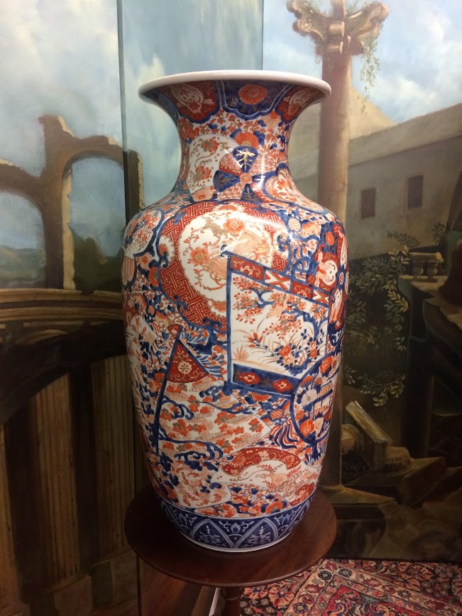 Antique Imari Vase, Meiji Period Floor Vase - Image 3